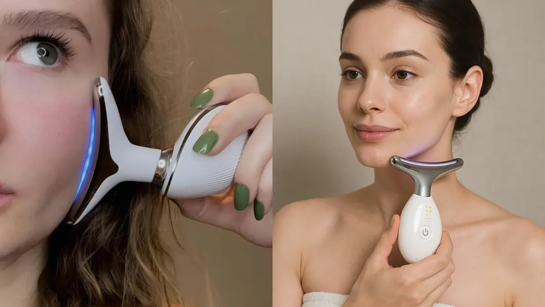Discover how blue light therapy for face massagers destroys bacteria and balances oil