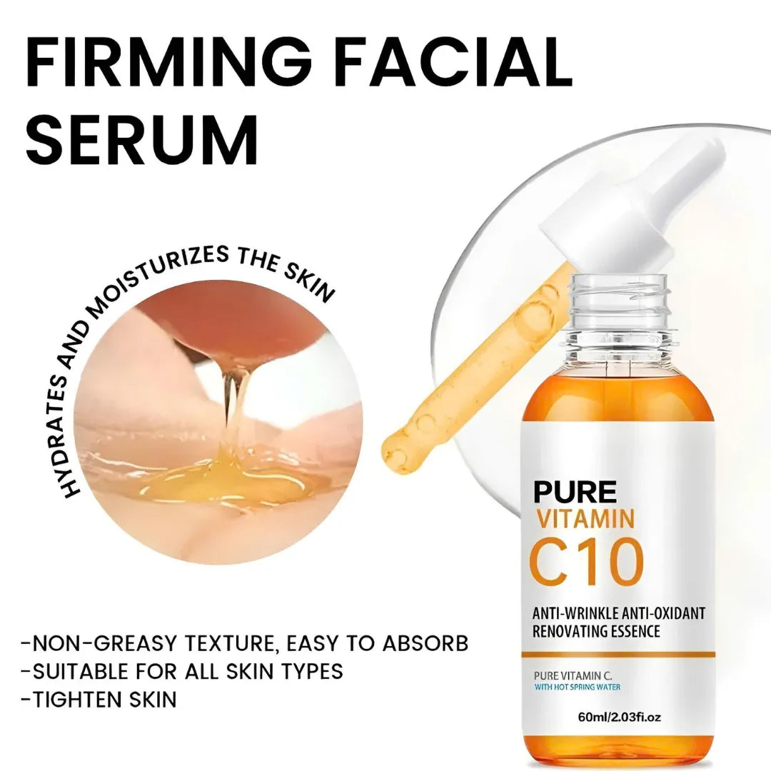 Unlock radiant skin with our deeply hydrating Vitamin C Serum, the perfect skincare add-on to maximize the anti-aging results of the Skin Revive UK 7-in-1 LED Face Massager.