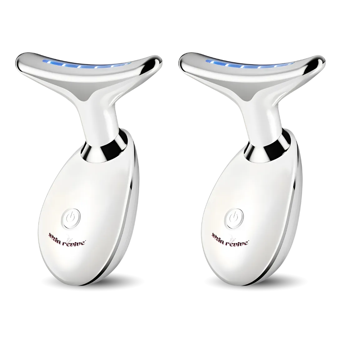 Set of two Skin Revive LED massagers side by side. Our popular 'Bestie Bundle' - buy one, get one for a friend and save money.