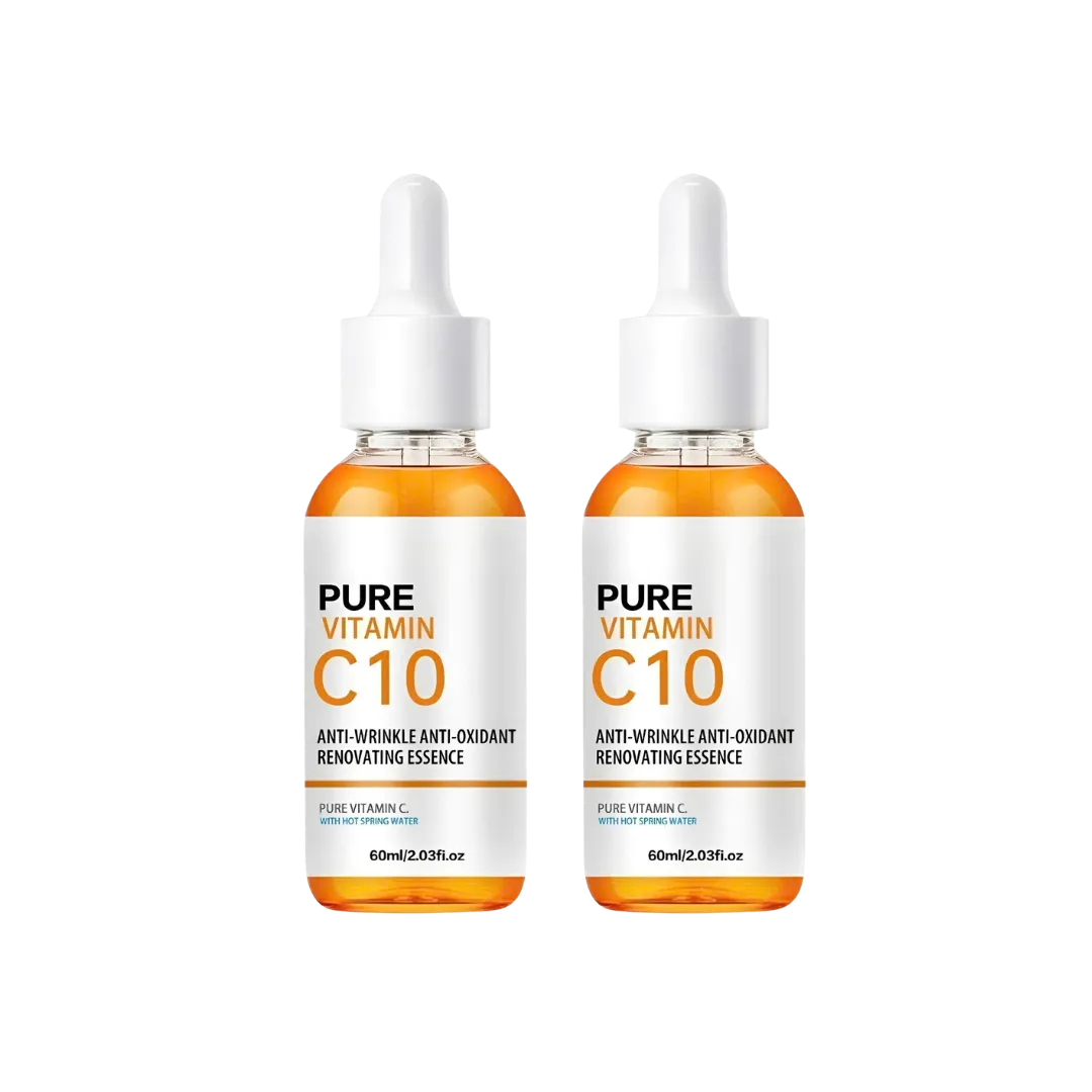 Twin pack bundle of Skin Revive Pure Vitamin C10 Serum, offering a two-month supply to maintain a radiant and firm complexion.